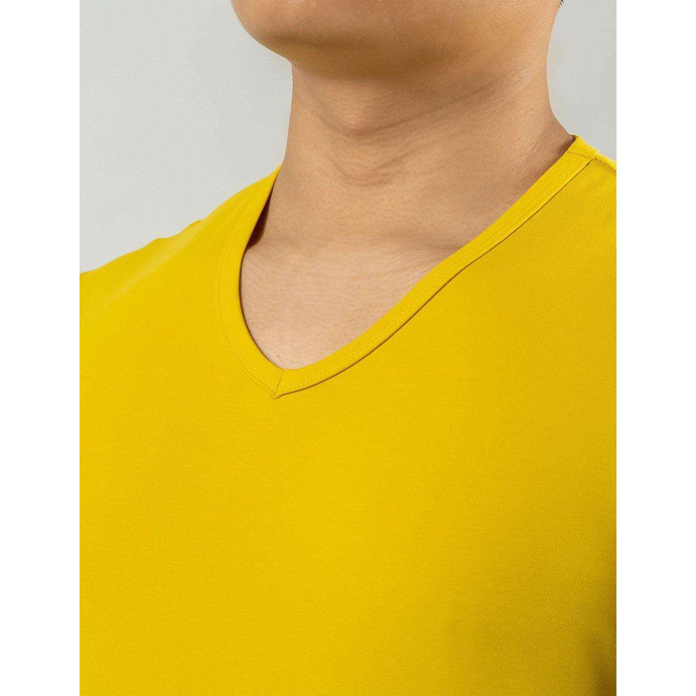 Short Sleeve Trendy V-Neck Tee - Carpenterssonco